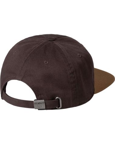 CARHARTT LABEL SCRIPT COACH CAP BROWN AND BEIGE MULTICOLOR