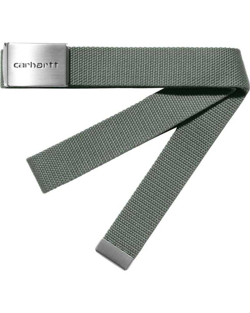 CEINTURE CARHARTT CLIP BELT CHROME VERT PARK MULTICOLOR