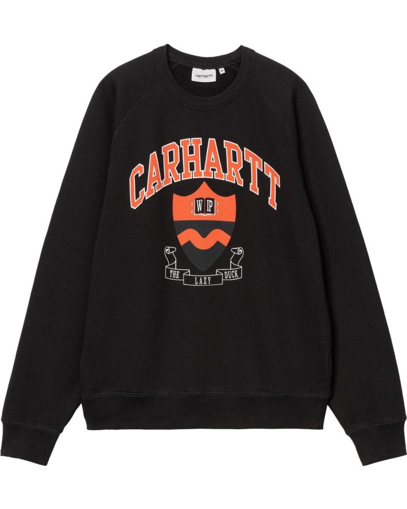 FELPA CARHARTT LAZY DUCK ACADEMY SWEAT BLACK MULTICOLOR
