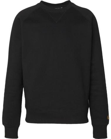 FELPA CARHARTT CHASE SWEAT NERA CON LOGO ORO MULTICOLOR