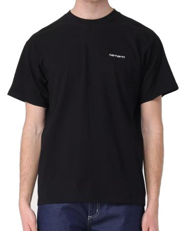 CARHARTT S-S SCRIPT EMBROIDERY T-SHIRT BLACK MULTICOLOR