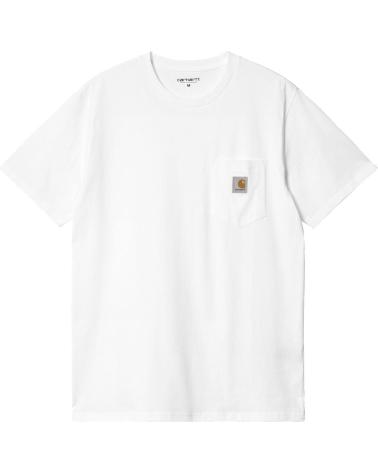 CAMISETA CARHARTT S-S POCKET BLANCA MULTICOLOR