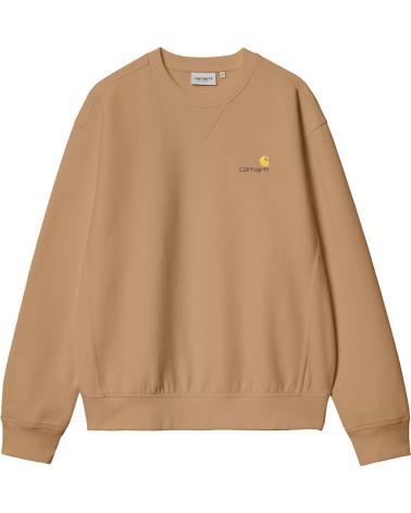 FELPA CARHARTT AMERICAN SCRIPT TONALITÀ PEANU MULTICOLOR