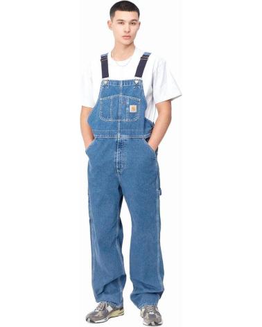 CARHARTT WIP BIB OVERALL SALOPETTE JEAN BLUE STONE MULTICOLOR