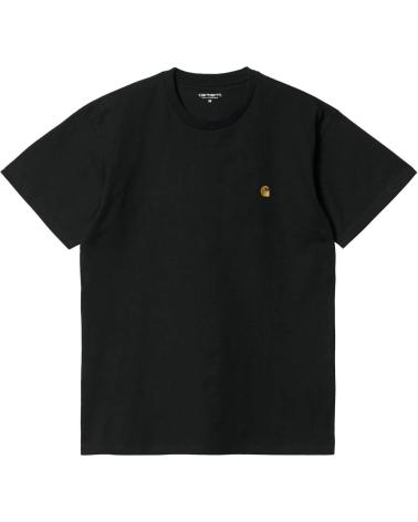 CARHARTT CHASE T-SHIRT BLACK GOLD MULTICOLOR