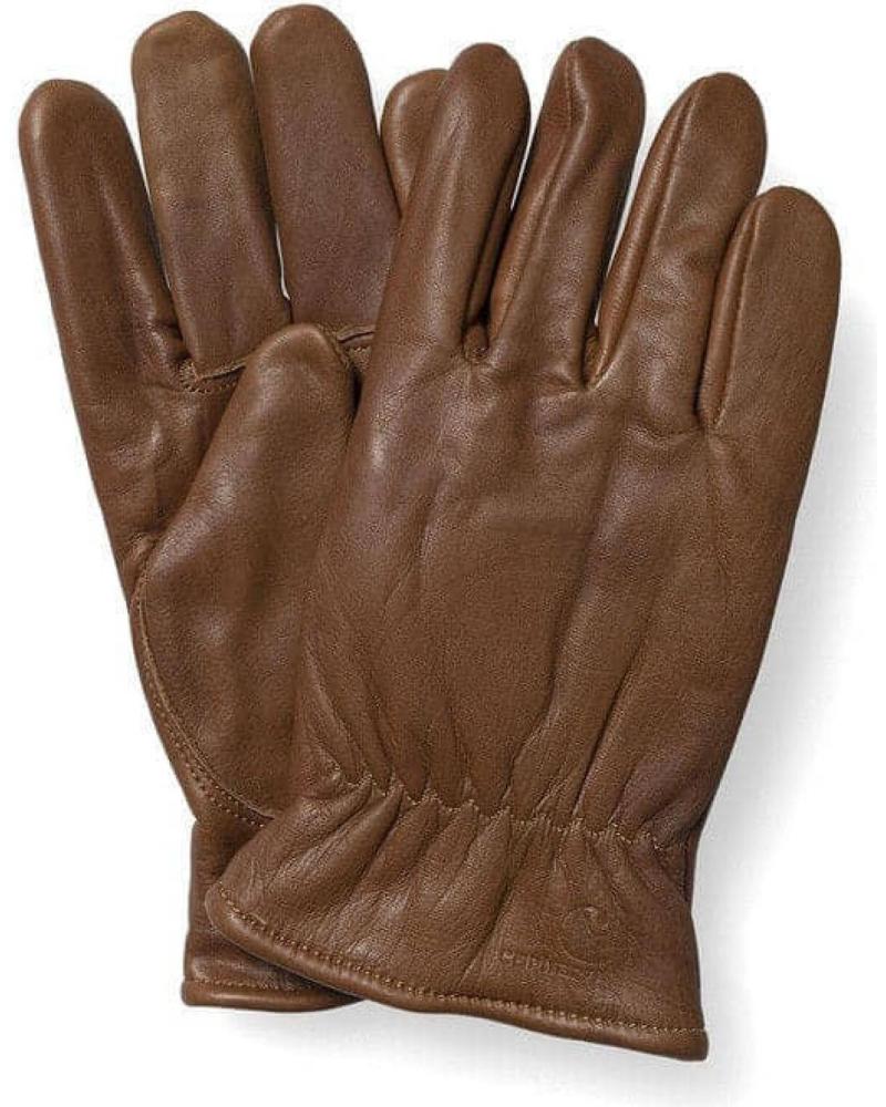 CARHARTT LINED LEATHER GLOVES HAMILTO BROWN MULTICOLOR