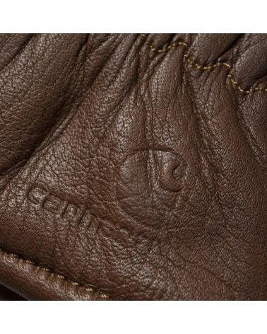 CARHARTT LINED LEATHER GLOVES HAMILTO BROWN MULTICOLOR