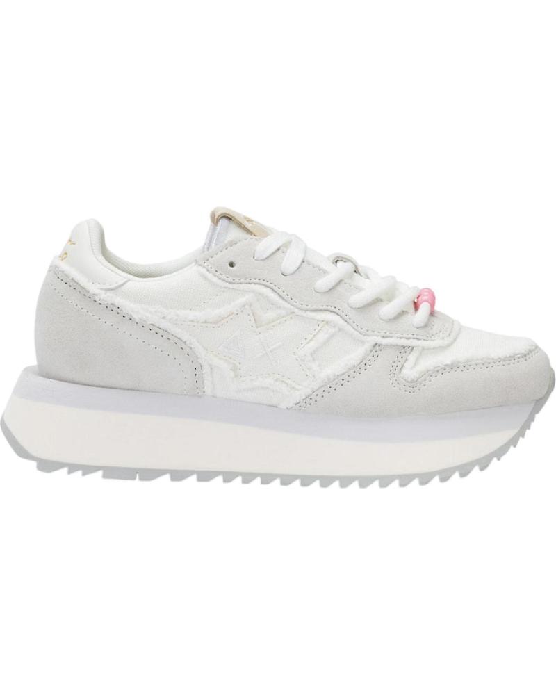 TÊNIS SUN68 BIG STARGIRL CANVAS SCPZ35216 BRANCOS BLANCO