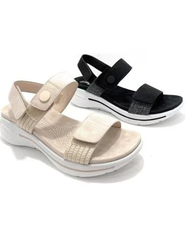CHIC VISION SANDÁLIAS SPORT CONFORT ELÁSTICOS BEGE BEIGE
