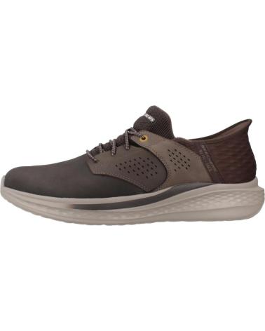 SKECHERS SLADE-MACKLIN HERREN-SNEAKER BRAUN CHOC MARRóN