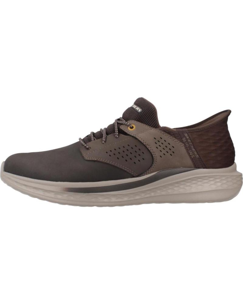 SKECHERS SLADE-MACKLIN HERREN-SNEAKER BRAUN CHOC MARRóN