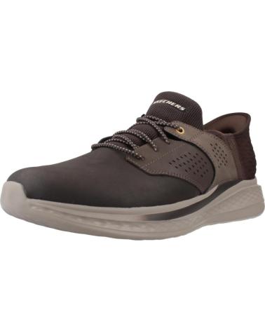SKECHERS SLADE-MACKLIN HERREN-SNEAKER BRAUN CHOC MARRóN