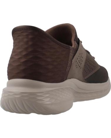 SKECHERS SLADE-MACKLIN HERREN-SNEAKER BRAUN CHOC MARRóN