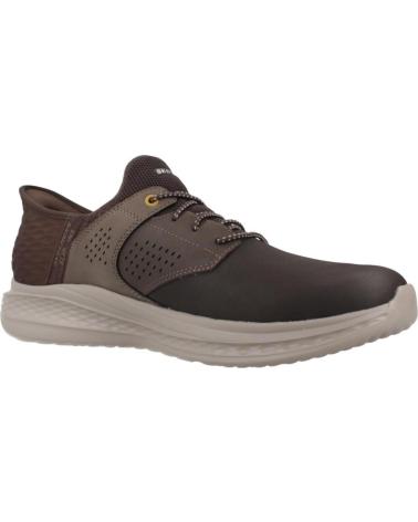 SKECHERS SLADE-MACKLIN HERREN-SNEAKER BRAUN CHOC MARRóN