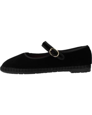 FLABELUS ANTONIA - SAPATILHAS DE VELUDO PRETAS NEGRO