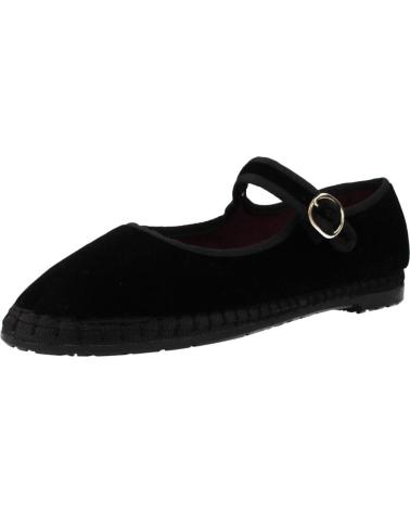 FLABELUS ANTONIA - SAPATILHAS DE VELUDO PRETAS NEGRO