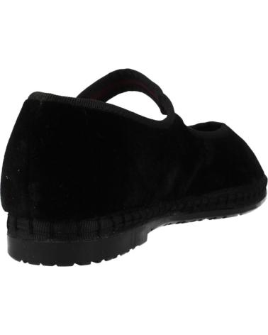 FLABELUS ANTONIA - SAPATILHAS DE VELUDO PRETAS NEGRO