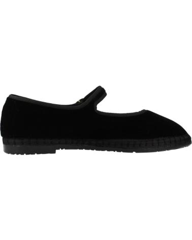 FLABELUS ANTONIA - SAPATILHAS DE VELUDO PRETAS NEGRO