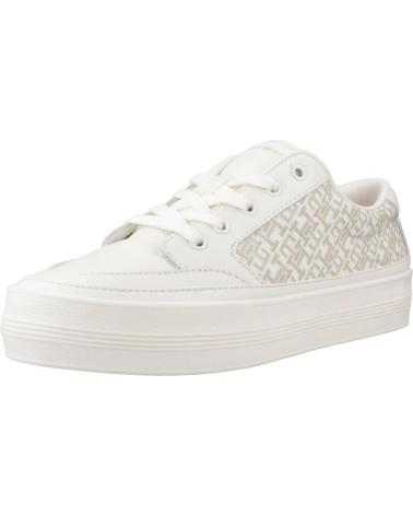 TOMMY HILFIGER FW0FW08331 - BASKETS BLANCHES MONOGRAMMÉES Z00