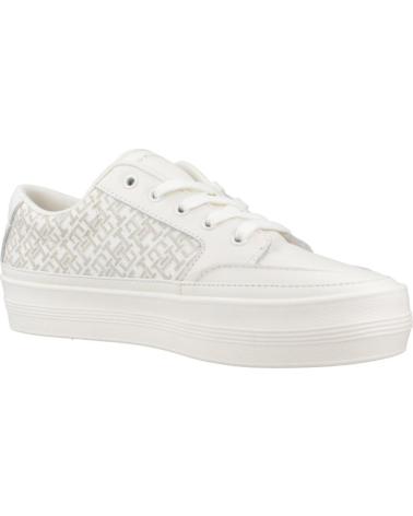 TOMMY HILFIGER FW0FW08331 - BASKETS BLANCHES MONOGRAMMÉES Z00