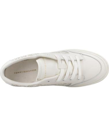 TOMMY HILFIGER FW0FW08331 - BASKETS BLANCHES MONOGRAMMÉES Z00