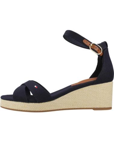 TOMMY HILFIGER FW0FW08481 CUÑA CON TIRA AL TOBILLO AZUL MARINO DW6