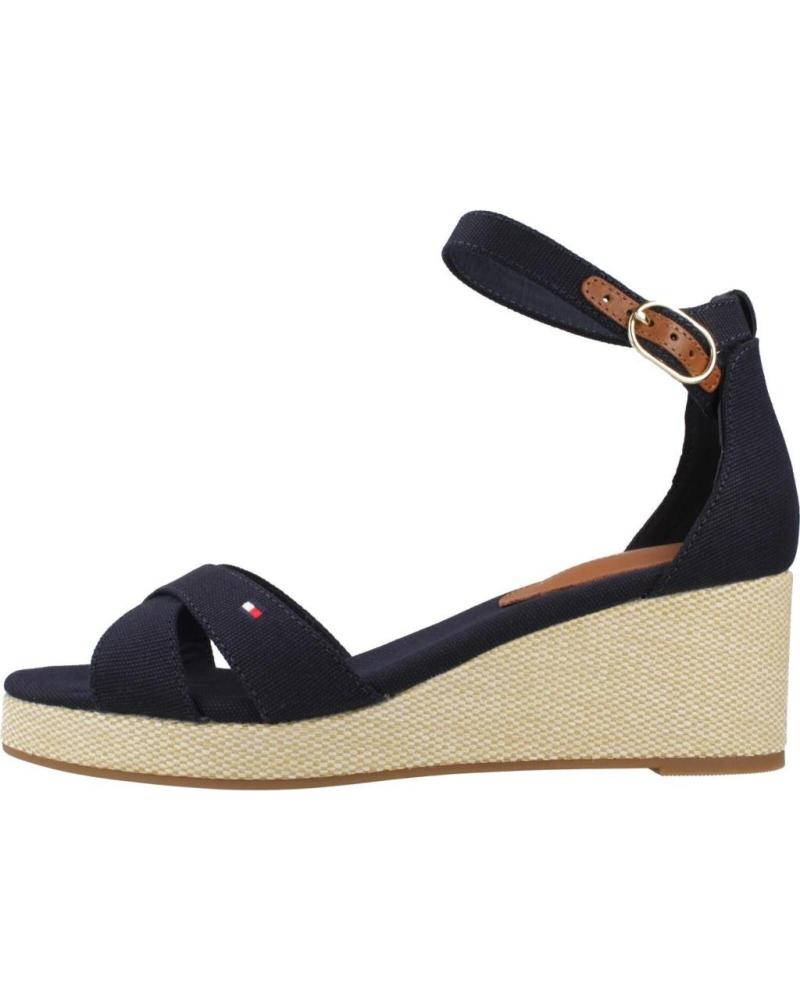 TOMMY HILFIGER FW0FW08481 CUÑA CON TIRA AL TOBILLO AZUL MARINO DW6