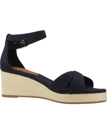 TOMMY HILFIGER FW0FW08481 CUÑA CON TIRA AL TOBILLO AZUL MARINO DW6