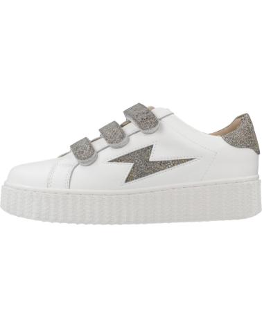 VANESSA WU JANE SNEAKER WEISS MIT ANTHRAZIT GLITZER-DETAILS ANTRCITA