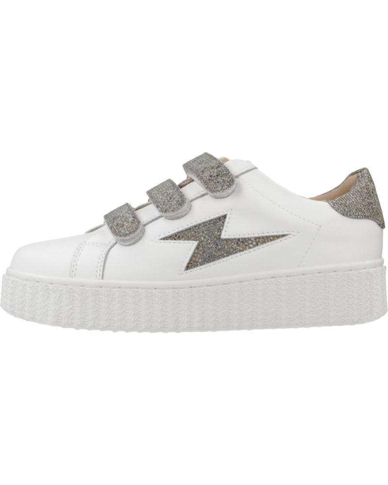 BASKETS VANESSA WU JANE BLANCHES AVEC DÉTAILS ANTHRACITE PAILLETÉS ANTRCITA