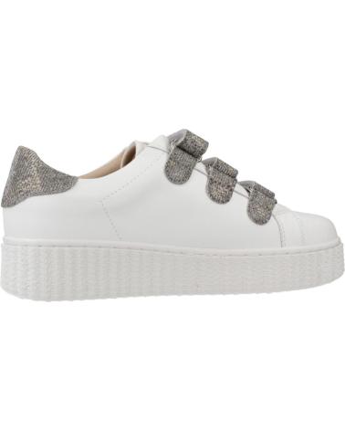 BASKETS VANESSA WU JANE BLANCHES AVEC DÉTAILS ANTHRACITE PAILLETÉS ANTRCITA