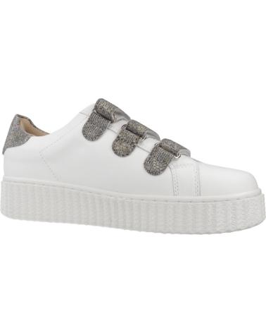 BASKETS VANESSA WU JANE BLANCHES AVEC DÉTAILS ANTHRACITE PAILLETÉS ANTRCITA