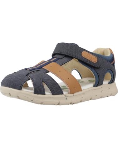 SANDALES CHICCO CLARINETTO BLEUES AVEC DÉTAILS MARRON 800