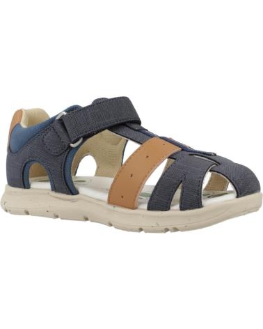 SANDALES CHICCO CLARINETTO BLEUES AVEC DÉTAILS MARRON 800