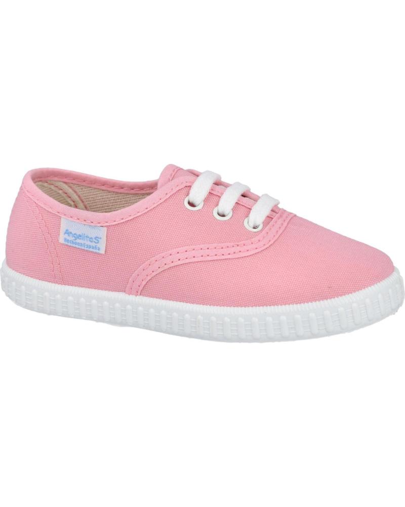 BASKETS EN TOILE ROSE ANGELITOS POUR FILLE ROSA