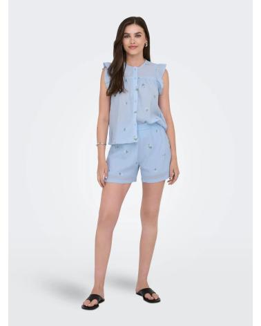ONLY ALBA JACQUELINE DE YONG SHORTS 15367577 LIGHT BLUE CELESTE