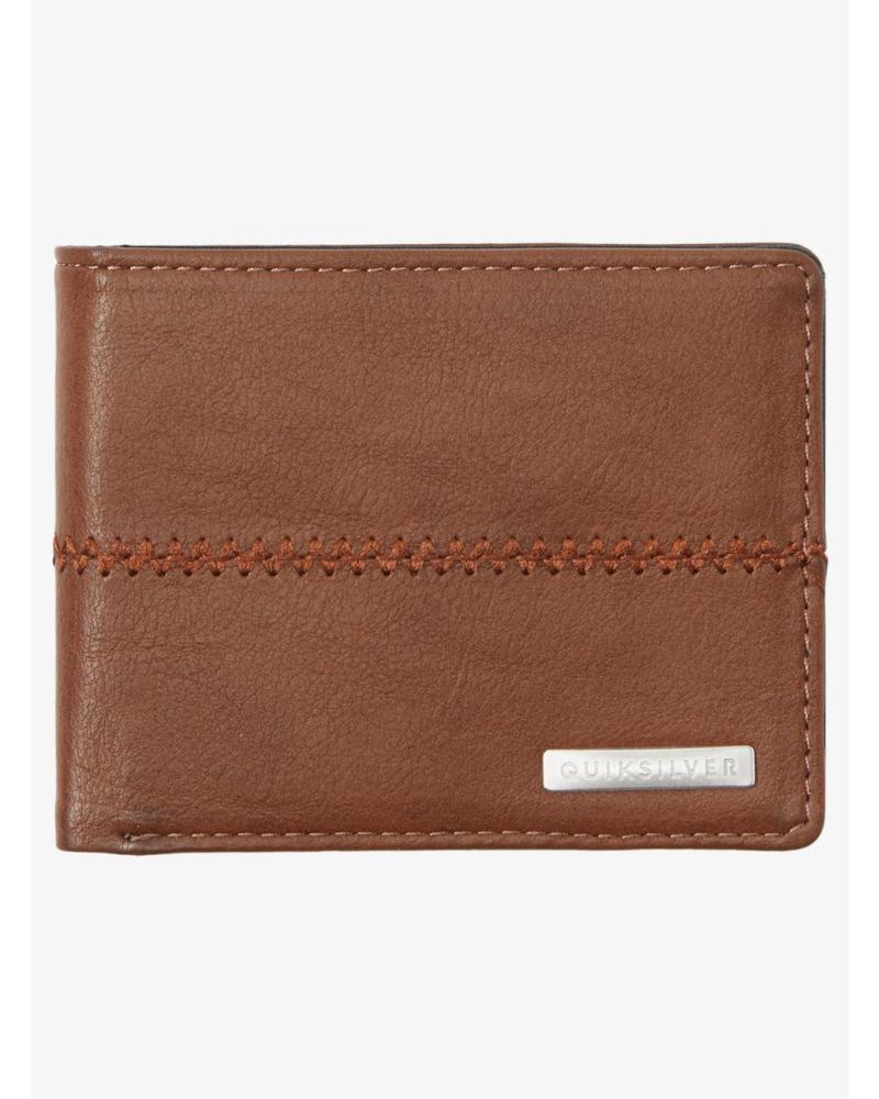 QUIKSILVER STITCHY 3 AQYAA03243 BROWN WALLET MARRóN