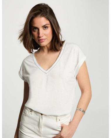 MORGAN T-SHIRT MANCHES COURTES DAYA BLANC BLANCO
