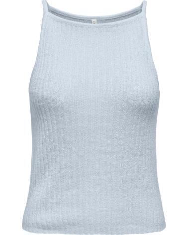 ONLY KNITTED STRAPPY TOP 15347883 LIGHT BLUE CELESTE
