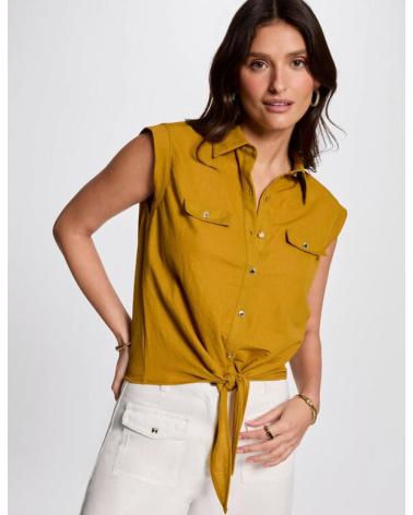 MORGAN SLEEVELESS BLOUSE 252-DAROD YELLOW AMARILLO