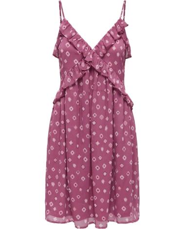 VESTIDO DE ALÇAS ONLY GRTECHEN 15366892 ROSA ROSA