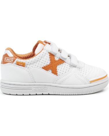 MUNICH G-3 KID VCCO 444 VELCRO BIANCO-ARANCIO BLANCO-NARANJA