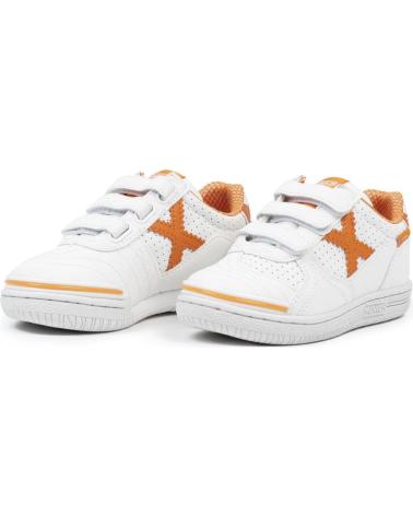 MUNICH G-3 KID VCCO 444 VELCRO BIANCO-ARANCIO BLANCO-NARANJA