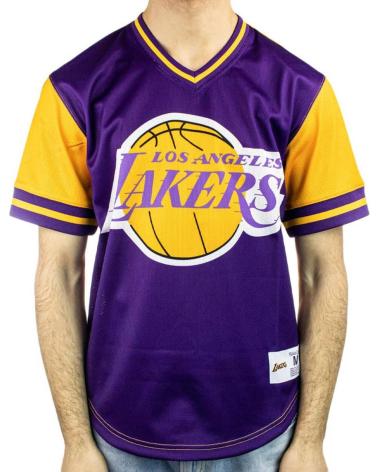 MITCHELL & NESS NBA LOS ANGELES LAKERS JUMBOTRON JERSEY PURPLE YELLOW MULTICOLOR