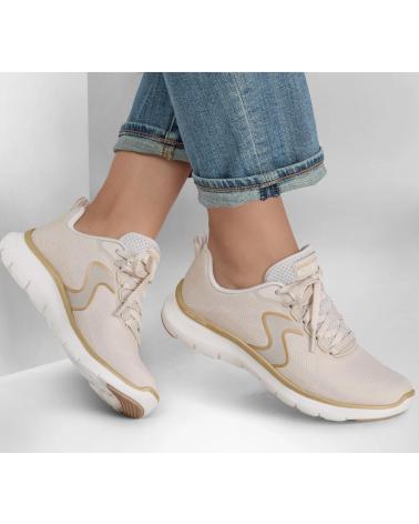 SNEAKERS CASUAL SKECHERS FLEX APPEAL 5.0 BEIGE BEIGE