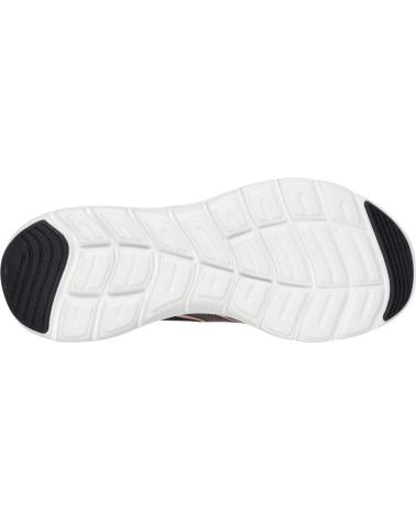 TÊNIS CASUAL SKECHERS FLEX APPEAL 5.0 PRETAS NEGRO
