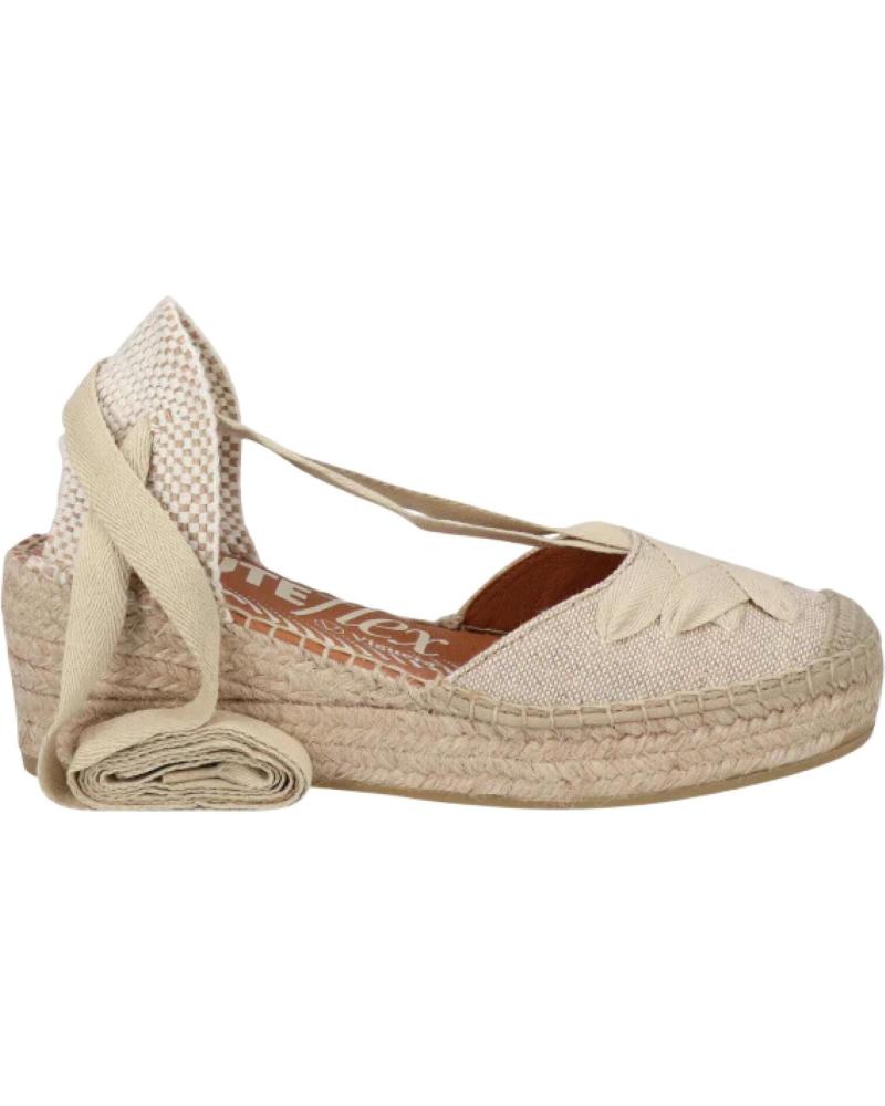 ESPADRILLE COMPENSÉE VIGUERA 2228 EN LIN NATUREL VARIOS COLORES