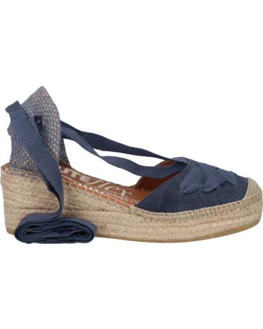 ESPADRILLAS CON ZEPPA VIGUERA 2228 IN LINO BLU MARINO AZUL
