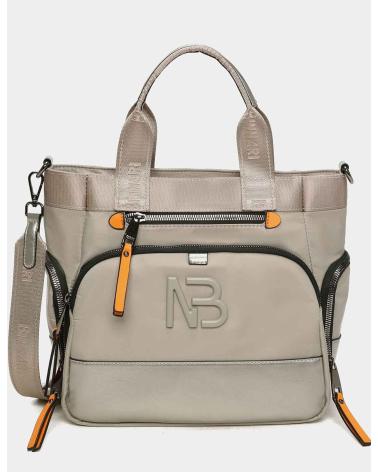 BOLSA A TIRACOLO BINNARI MODELO 20482 CINZA E PRETO CENIZA - NEGRO
