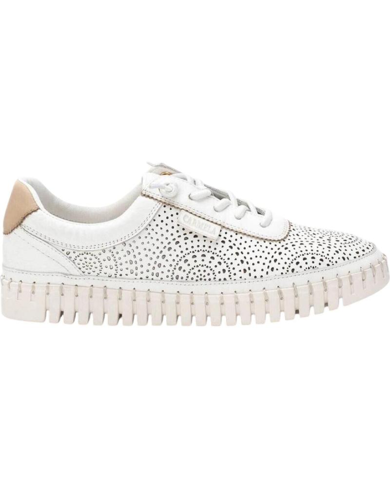 CARMELA 162327 WEISSER SNEAKER MIT GEZACKTER SOHLE BLANCO